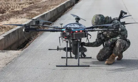 South Korean military drone crashes into helicopter at airport  - 1