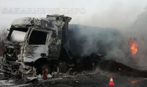 Камион изгоря на АМ “Марица“ - 1