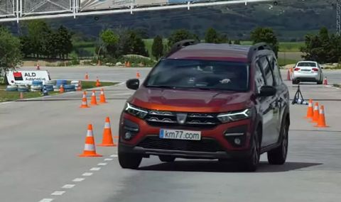 Как се справя най-дългата Dacia с "лосовия" тест (ВИДЕО) - 1