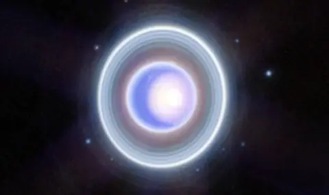 НАСА показа пръстените на Уран в невиждана досега светлина - 1