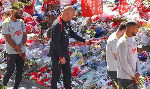 Треньорът на Ливърпул: Винаги ще носим Диого в сърцата и мислите си, казах на играчите да бъдат себе си - 1