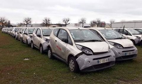 Защо стотици електрически коли са изоставени близо до Париж? - 1