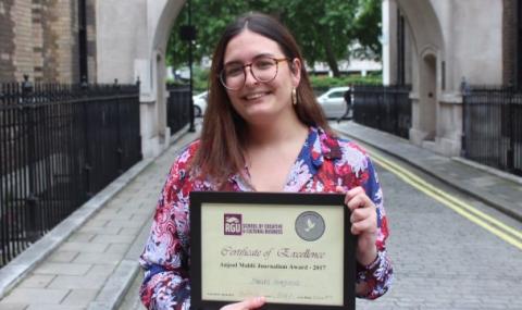 Млада българка в UK спечели престижна награда за разследваща журналистика - 1