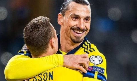 Златан Ибрахимович отново култов след завръщането си в националния тим на Швеция - 1