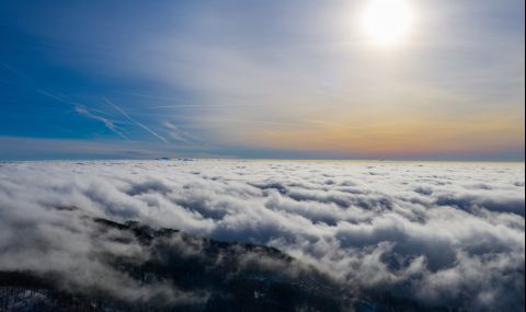 Природен феномен: Mоре от облаци в Северен Китай (ВИДЕО) - 1