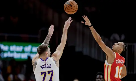 Лука Дончич и Леброн Джеймс блестят при триумфа на ЛА Лейкърс срещу Мемфис Гризлис - 1