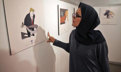 Ирански карикатуристи се шегуват с Тръмп (СНИМКИ) - 1