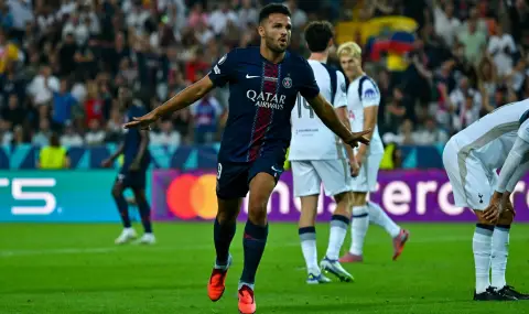 Пари Сен Жермен триумфира със Суперкупата на Европа след драматичен обрат срещу Тотнъм - 1