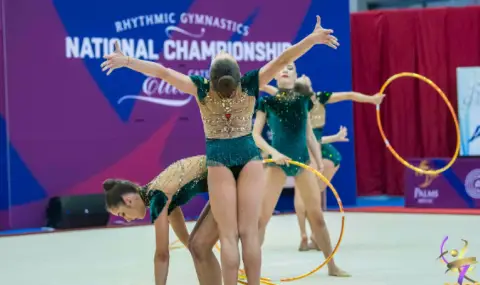 Гимнастичките от ансамбъла ни засега са седми в многобоя за Световната купа в София - 1