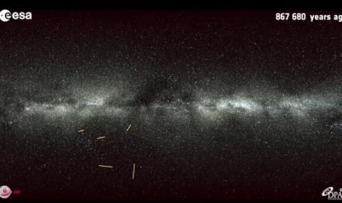 6 звезди &quot;препускат&quot; бясно, за да излязат от Млечния път (ВИДЕО) - 1