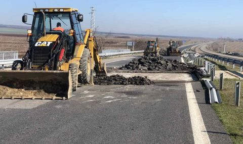 Инспектират ремонта на АМ "Тракия" между Чирпан и Стара Загора - 1