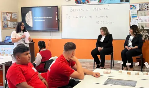 Киселова - гост на открит урок в Мездра - 1