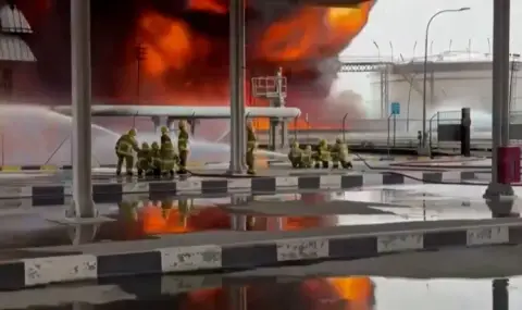 След нови ирански атаки: Огромни пожари бушуват на летището в Кувейт и в завод в Бахрейн 