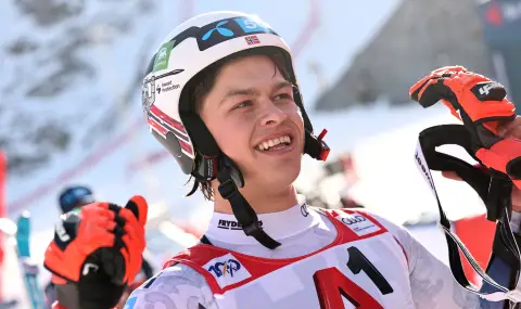 Alexander Olsen wins the giant slalom in Sölden (Austria)  - 1