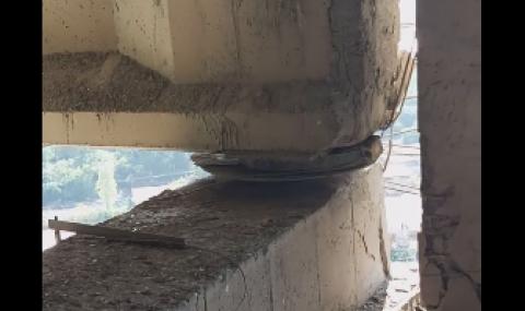 Пукнатини и прогнила арматура по Аспаруховия мост, от АПИ успокояват, че не е опасно (ВИДЕО) - 1