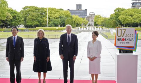 Лидерите на Г-7 приеха заключително комюнике ден преди края на срещата на върха в Хирошима - 1