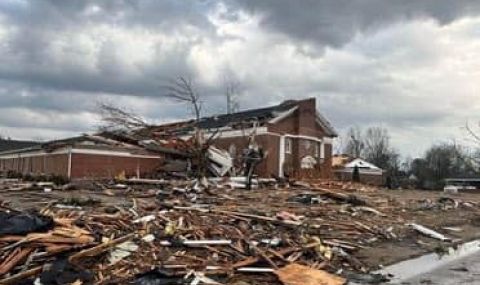 Торнадо удари столицата на Арканзас ВИДЕО - 1