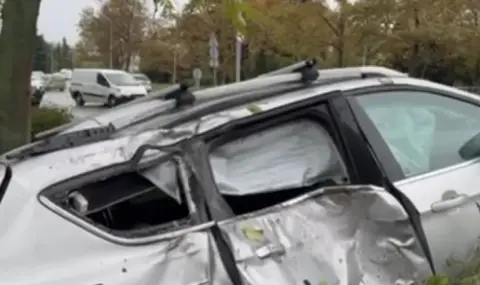 Пиян и дрогиран мина на червено и се заби зрелищно пред болница