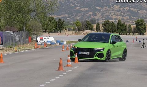 Audi RS3 се пробва на „лосовия тест“ (ВИДЕО) - 1