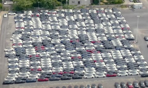 Стотици нови Tesla Model 3 бяха снимани в Китай (ВИДЕО) - 1