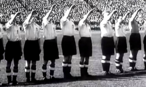 Нацисткият поздрав на английските футболисти - 1
