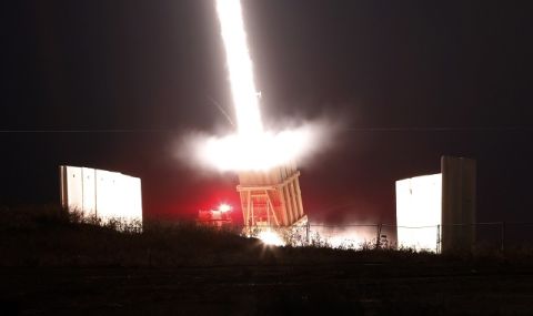 Прашката на Давид! Израел за първи път използва ПВО системата срещу ракети от Газа - 1