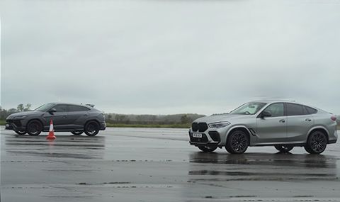 BMW X6 М Competition изненада Lamborghini Urus в драг надпревара (ВИДЕО) - 1