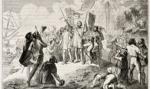 October 12, 1492 - The end of the Middle Ages. Christopher Columbus discovers the New World  - 1