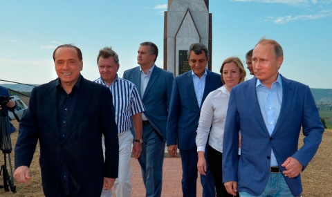Путин и Берлускони посетиха мемориала на убитите сардинци в Кримската война - 1