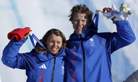 Великобритания с олимпийско злато в смесения сноубордкрос - 1