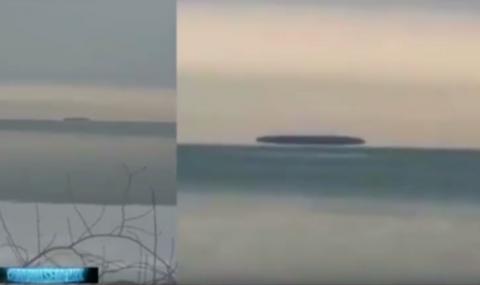 Мистериозен мрачен диск се появи над американско езеро (ВИДЕО) - 1