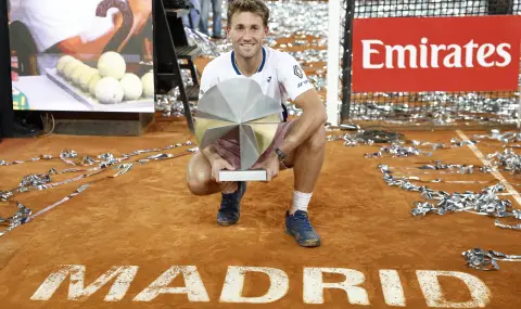 Каспер Рууд триумфира на Мастърса в Мадрид  - 1