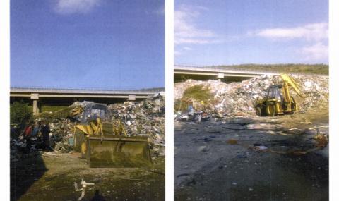 Започва разчистването на отпадъците под моста на АМ „Струма“ край Дупница - 1