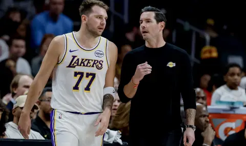 Лейкърс разгромиха Уориърс с впечатляваща игра на Дончич и Леброн - 1
