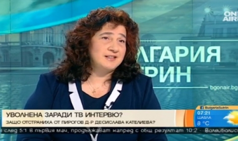 Д-р Десислава Кателиева: Освобождаването ми от &quot;Пирогов&quot; е политическа поръчка - 1
