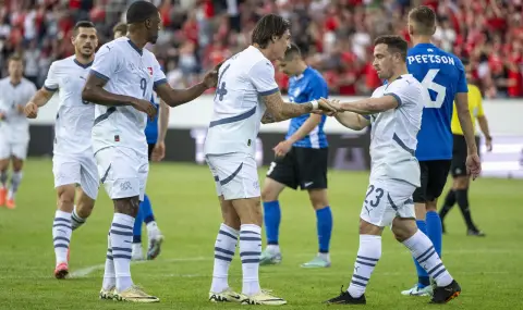 Нападател на Лудогорец дебютира за Швейцария при разгром срещу Естония - 1