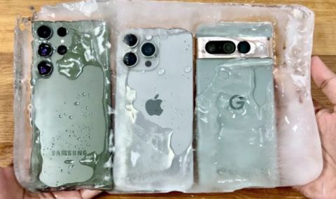 В името на науката бяха замразени iPhone 15 Pro Max, Samsung S23 Ultra и Pixel 7 Pro (ВИДЕО) - 1