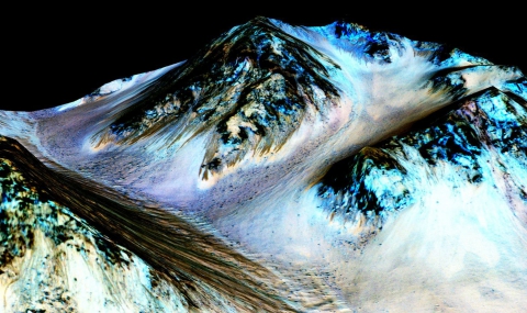 Вижте течащата вода на Марс (ВИДЕО) - 1