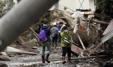 Япония отпуска милиони заради опустошителния тайфун - 1