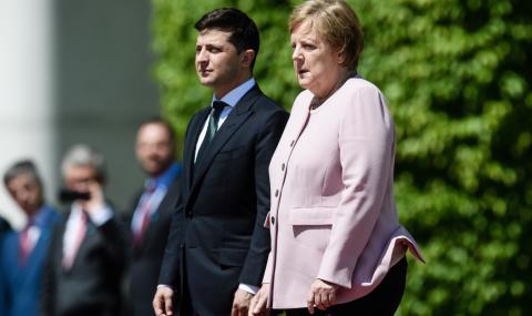 Меркел получи пристъп на срещата със Зеленски - 1