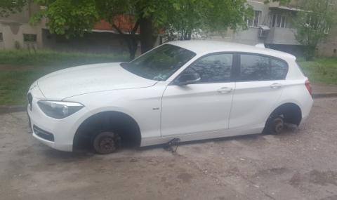 &quot;Оглозгаха&quot; паркирано BMW в Пловдив (СНИМКИ) - 1