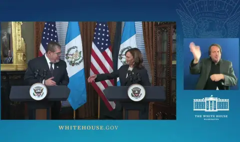 Байдън и Харис посрещнаха в Белия дом новоизбрания президент на Гватемала ВИДЕО - 1