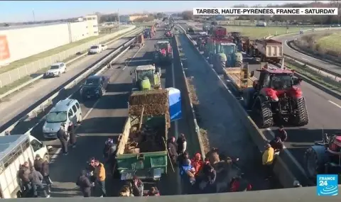 Недоволни френски фермери протестират в цялата страна - 1