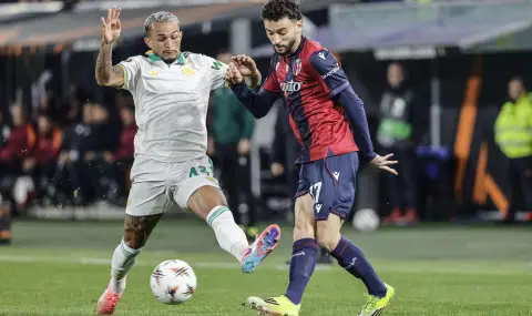 Болоня и Рома не излъчиха победител в първия мач помежду им в Лига Европа - 1