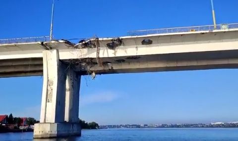 Вижте на какво прилича Антоновският мост, обстрелван от украинските сили - 1