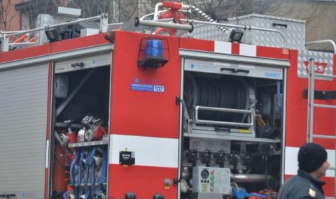 Пожар застраши сгради в индустриалната зона на Плевен - 1