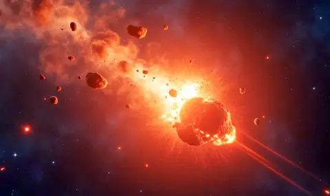 Ядрен удар по астероид, който заплашва Луната - 1