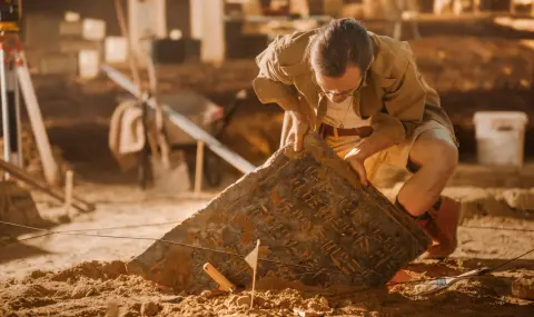 Рядък 1700-годишен саркофаг с Херкулес и бог Дионис бе открит в Израел (СНИМКИ) - 1