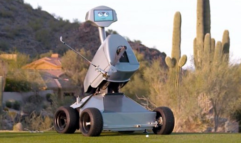 Вижте уникалния удар на робот-голфър - 1
