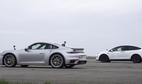Може ли Porsche 911 да победи Tesla Plaid? (ВИДЕО) - 1